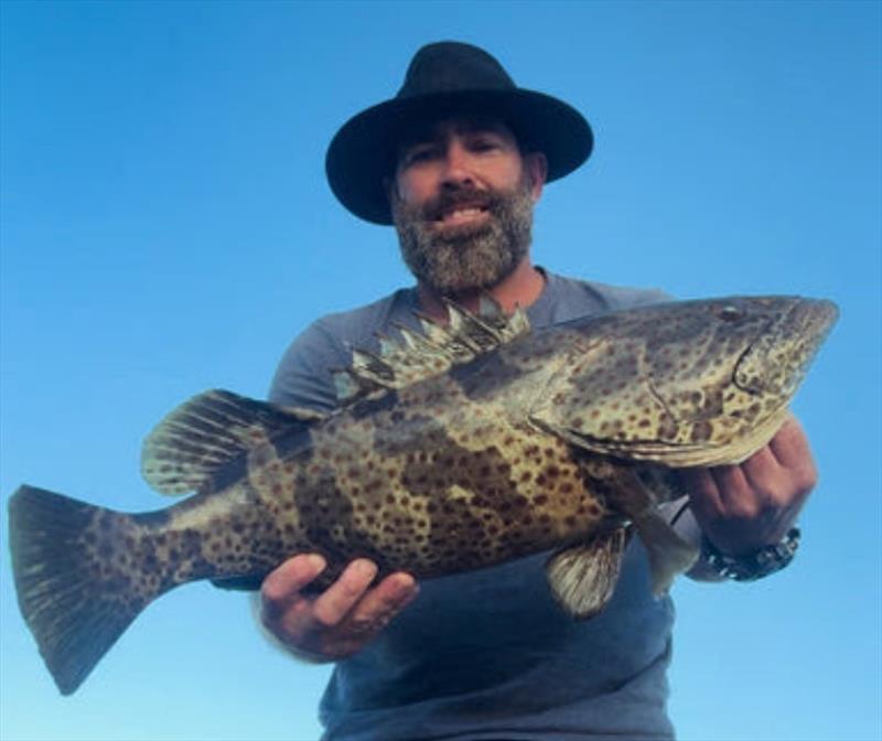 Estuary cod such as this one of Luke's are still active, but will slow when winter arrives photo copyright Fisho's Tackle World taken at  and featuring the Fishing boat class